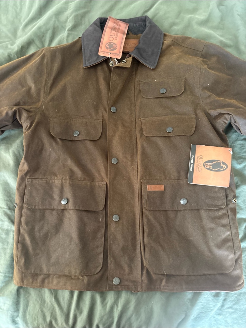 Men’s Outback Trading Company Overlander Oilskin Jacket- Medium